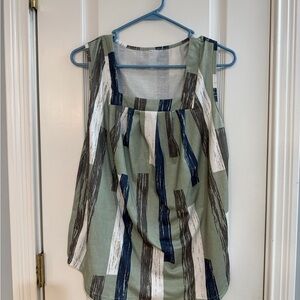 Modern Women's Tank Top with Striking Stripes